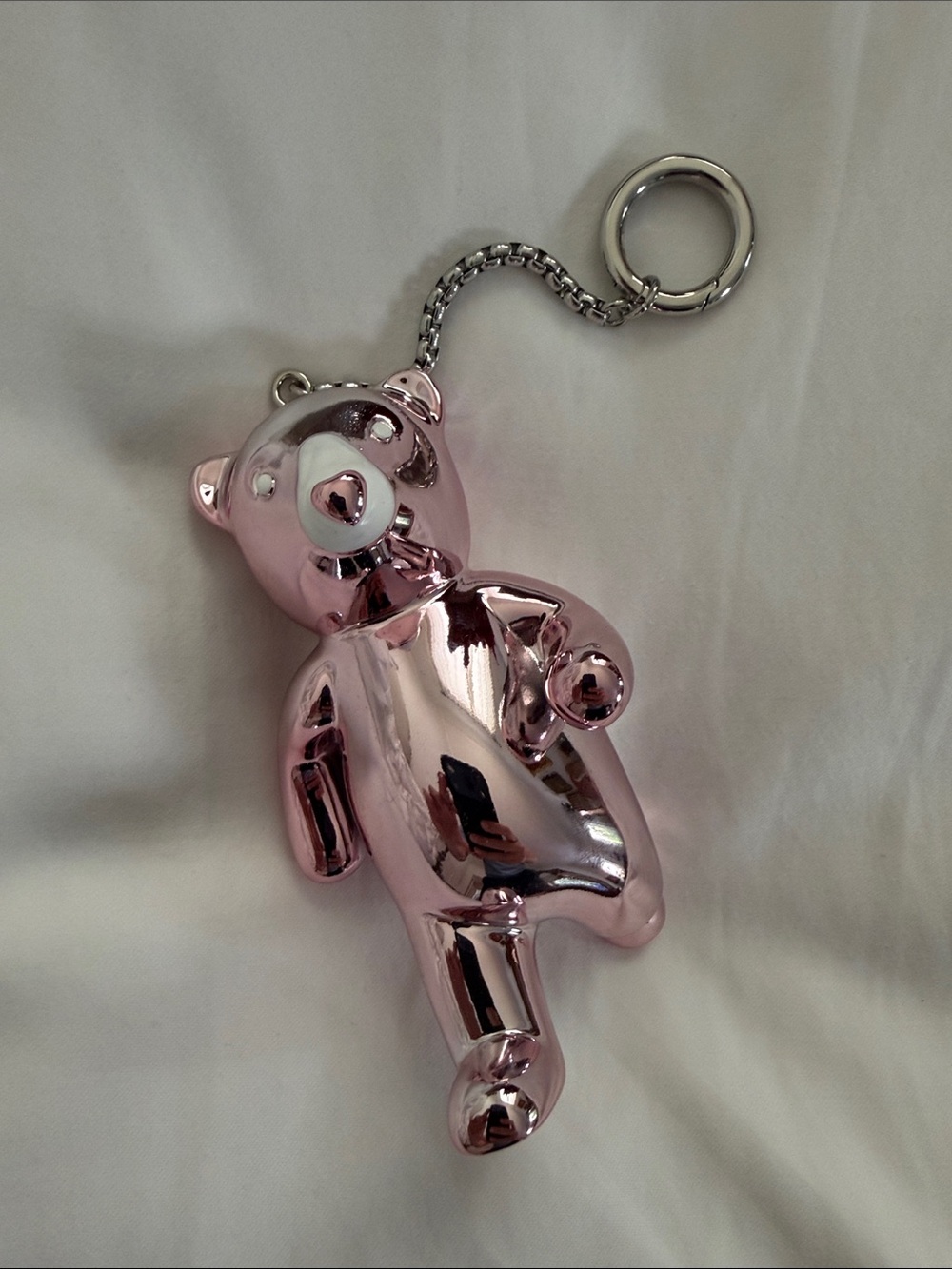 Oris Shiny Pink Bear Keychain Accessory